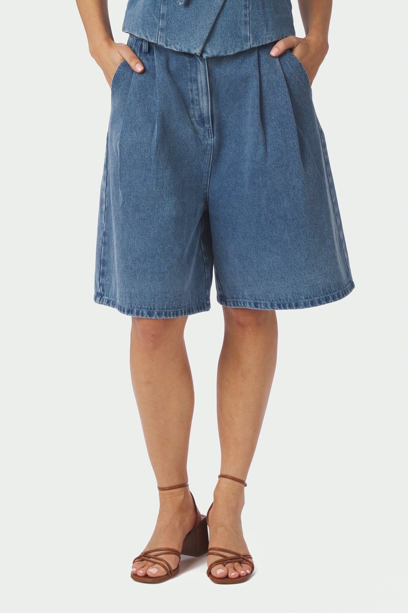 Rosel denimshorts - blå